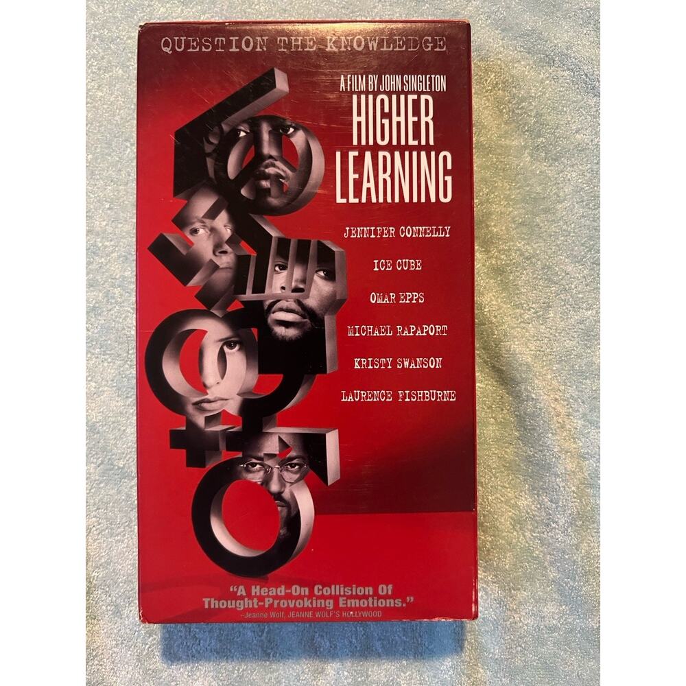 Higher Learning 1995 VHS Film Ice Cube Omar Epps Laurence Fishburne